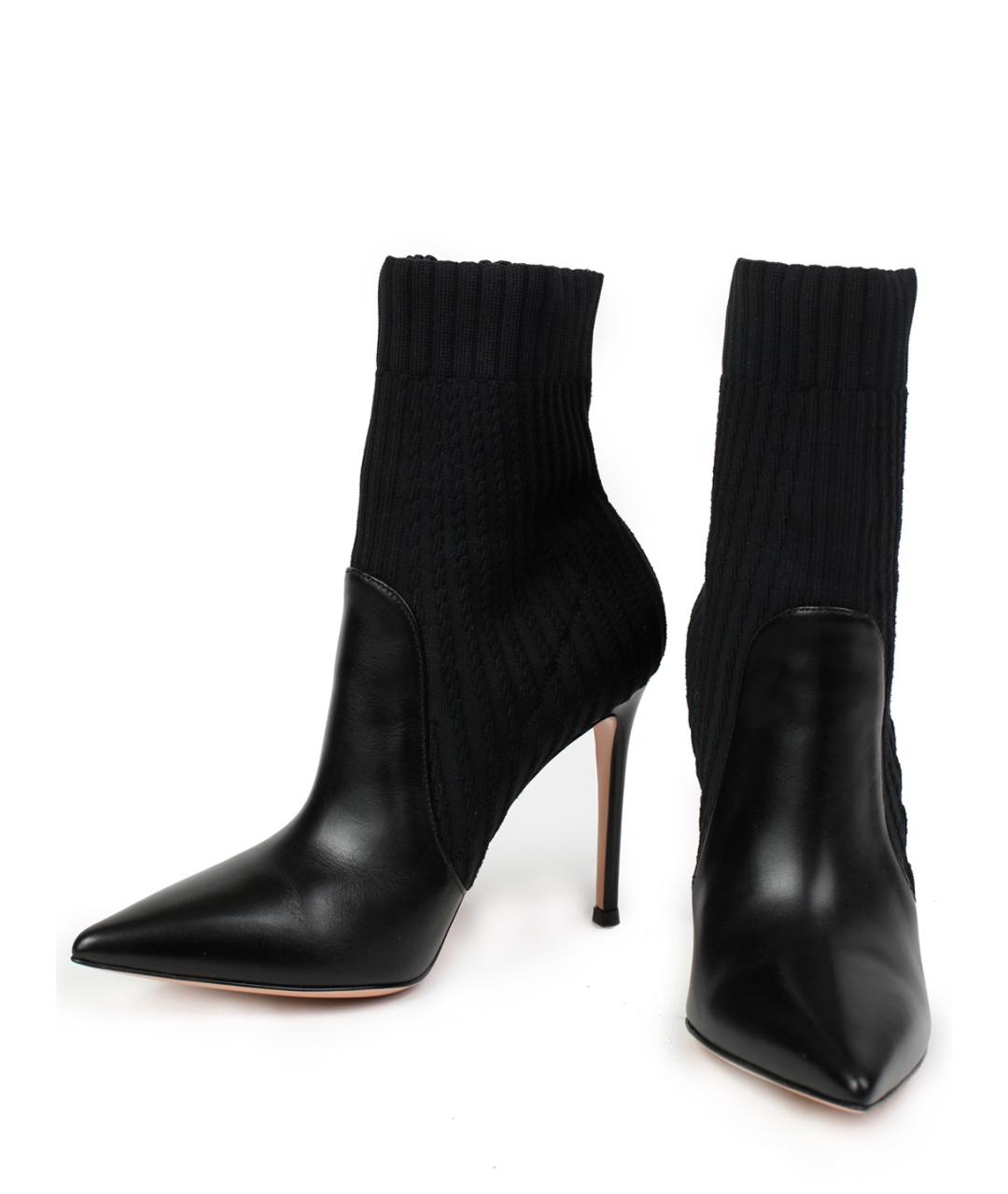 GIANVITO ROSSI Кожаные ботильоны, фото 4