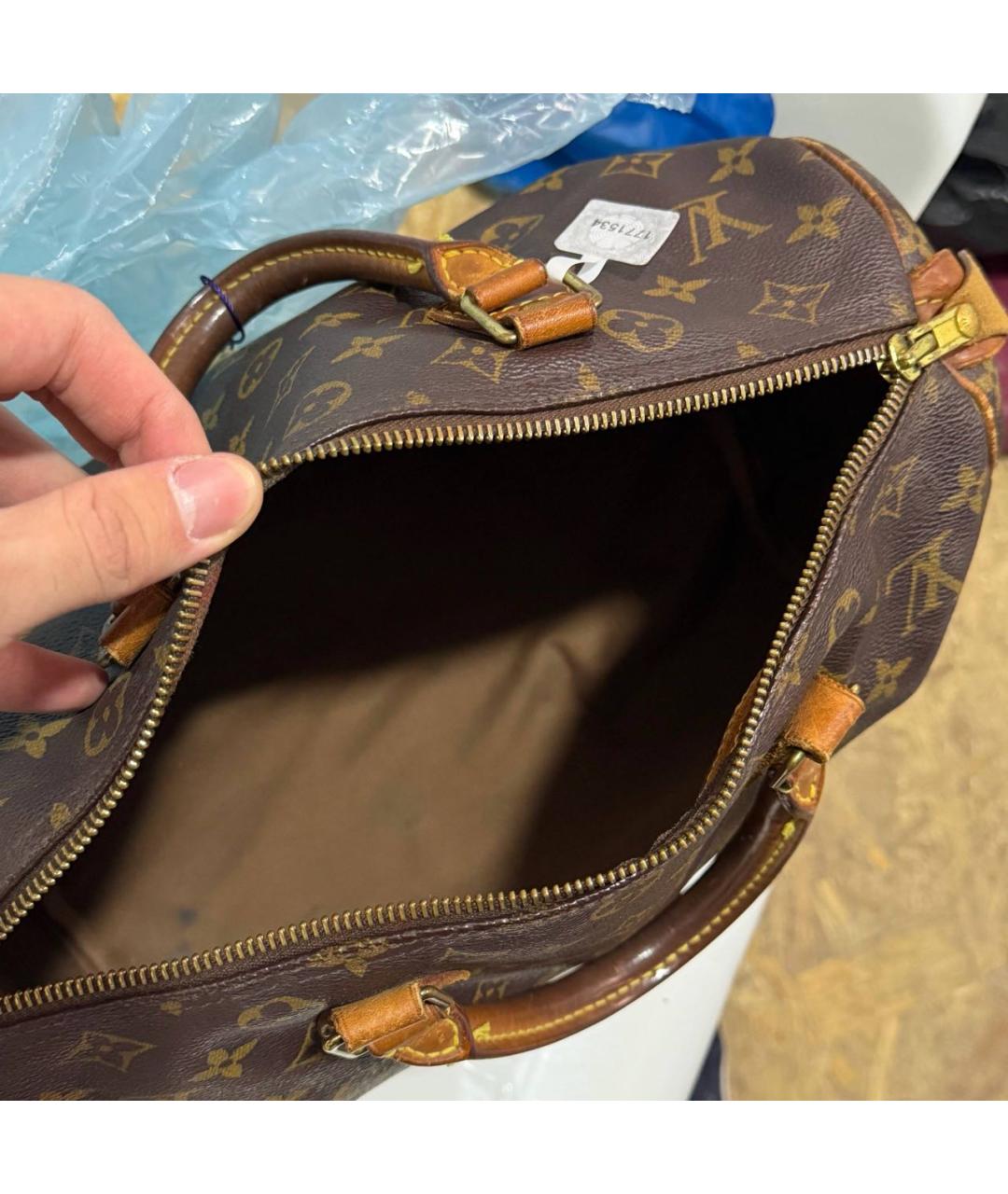 LOUIS VUITTON Коричневая сумка тоут, фото 4