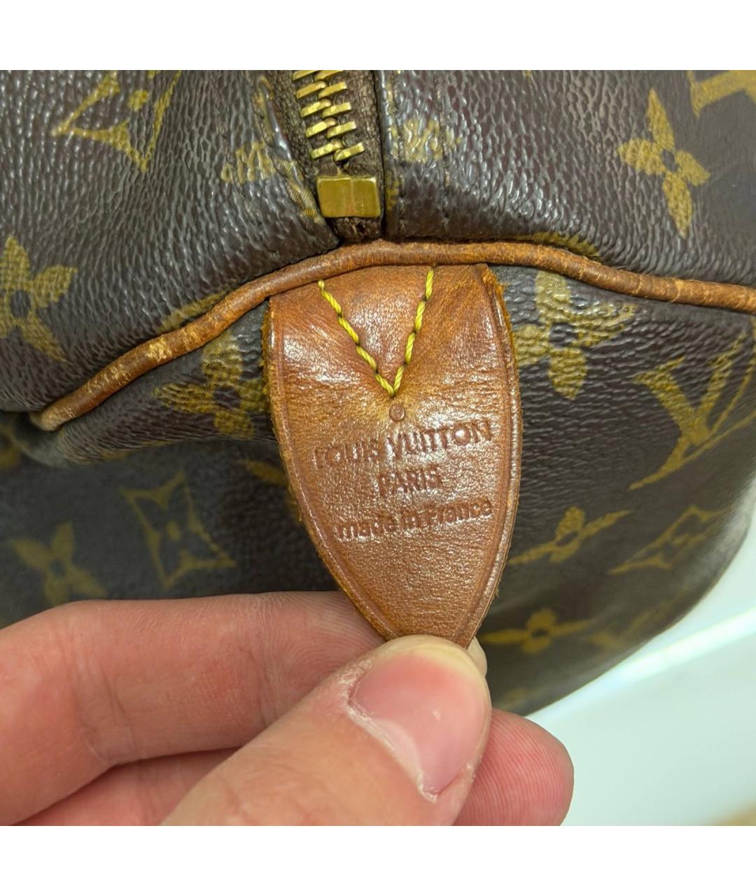 LOUIS VUITTON Коричневая сумка тоут, фото 6