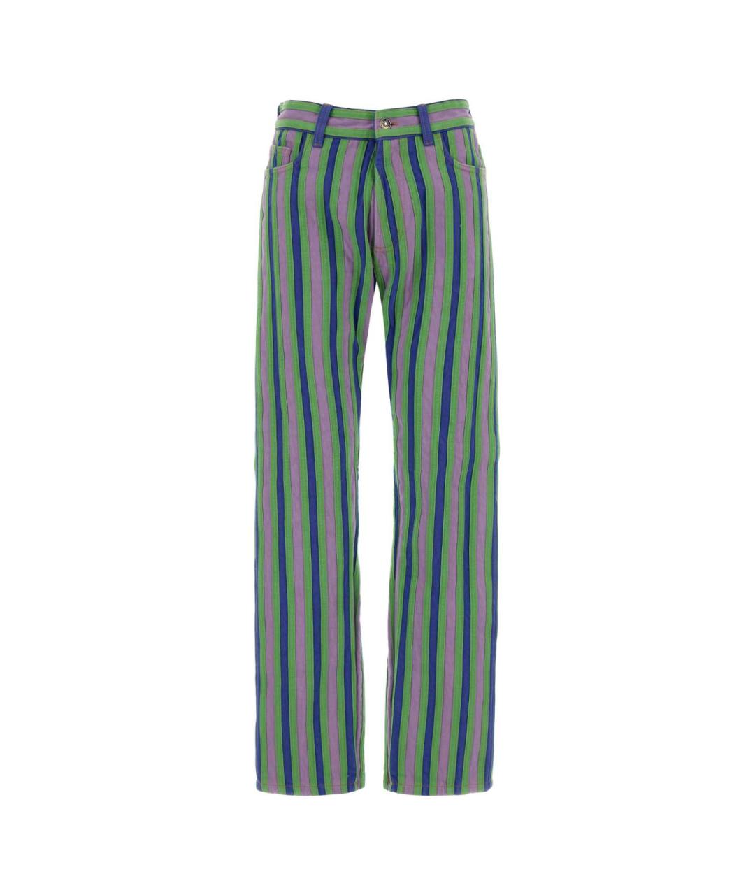 VERSACE Мульти хлопковые прямые джинсы, фото 1
