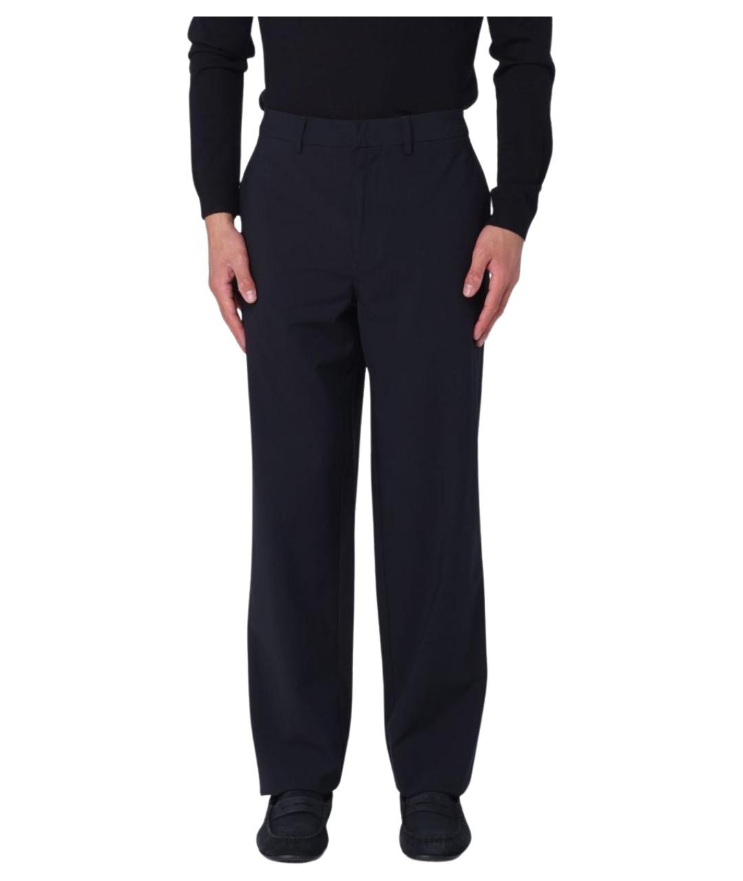 ARMANI EXCHANGE Синие вискозные повседневные брюки, фото 1