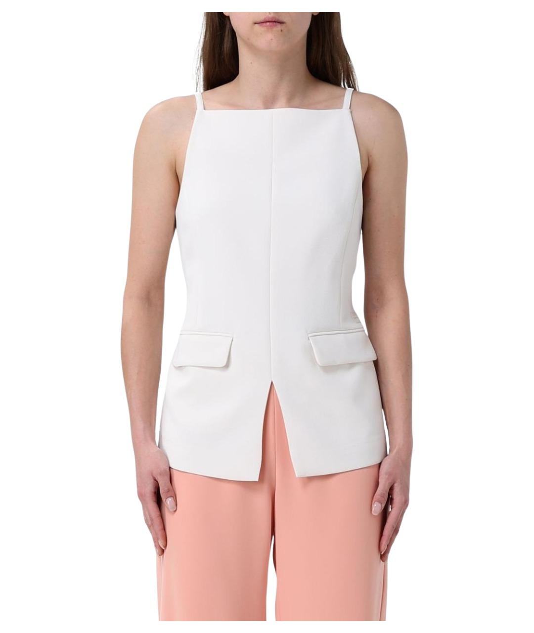 ARMANI EXCHANGE Белая полиэстеровая майка, фото 1