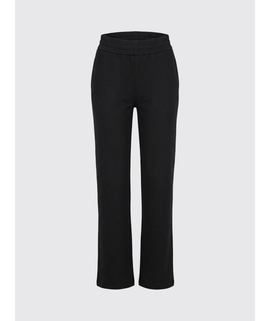 ARMANI EXCHANGE Черные полиэстеровые прямые брюки, фото 3