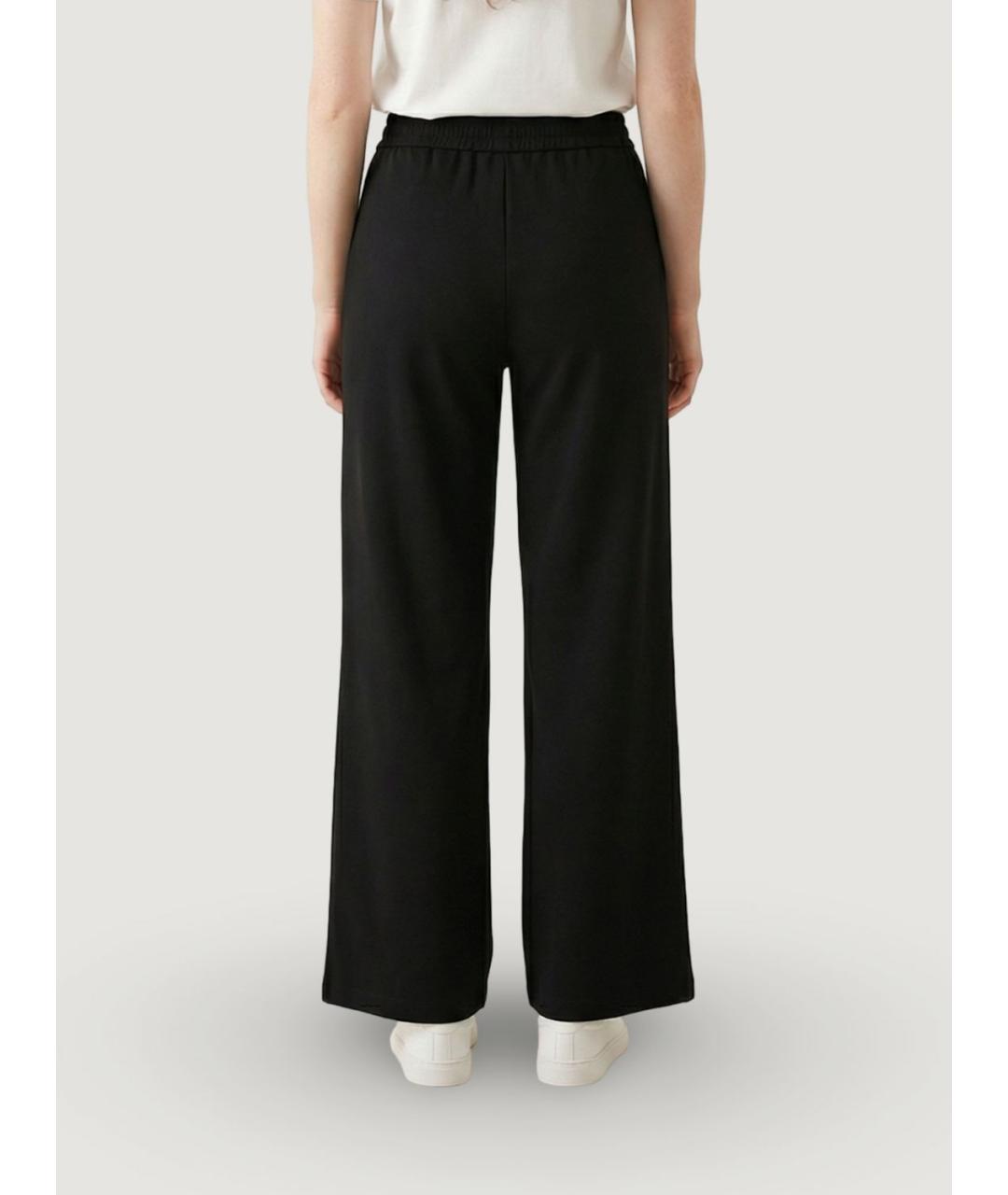 ARMANI EXCHANGE Черные полиэстеровые прямые брюки, фото 2