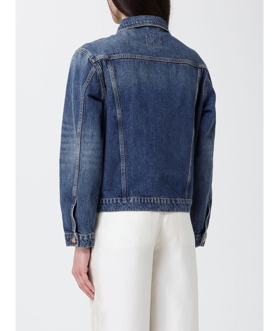 ARMANI JEANS Синяя хлопковая куртка, фото 2