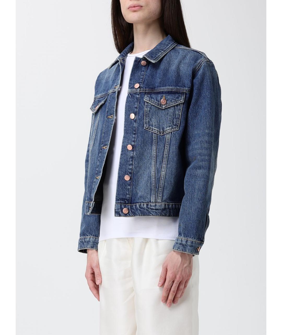 ARMANI JEANS Синяя хлопковая куртка, фото 3