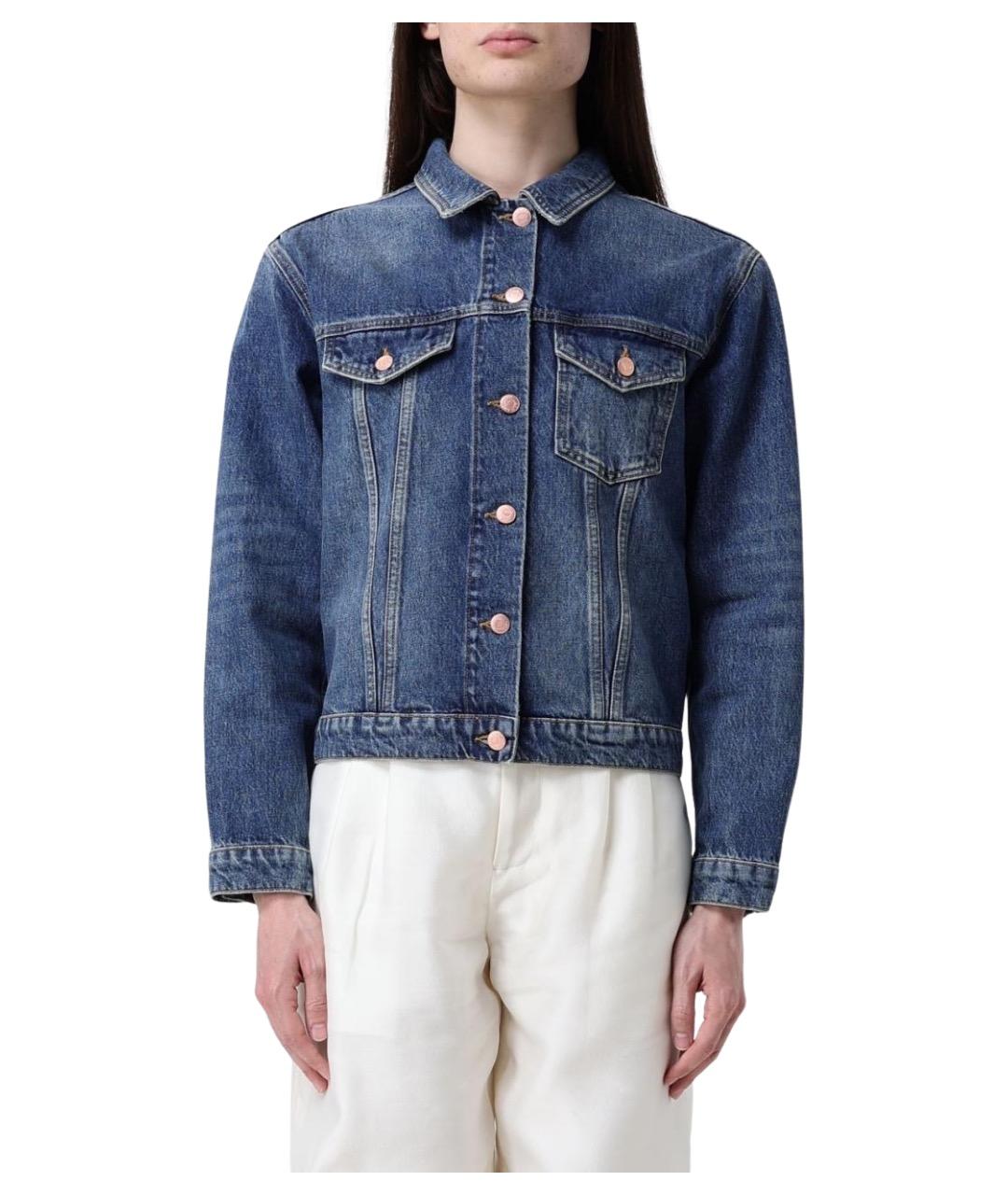ARMANI JEANS Синяя хлопковая куртка, фото 1