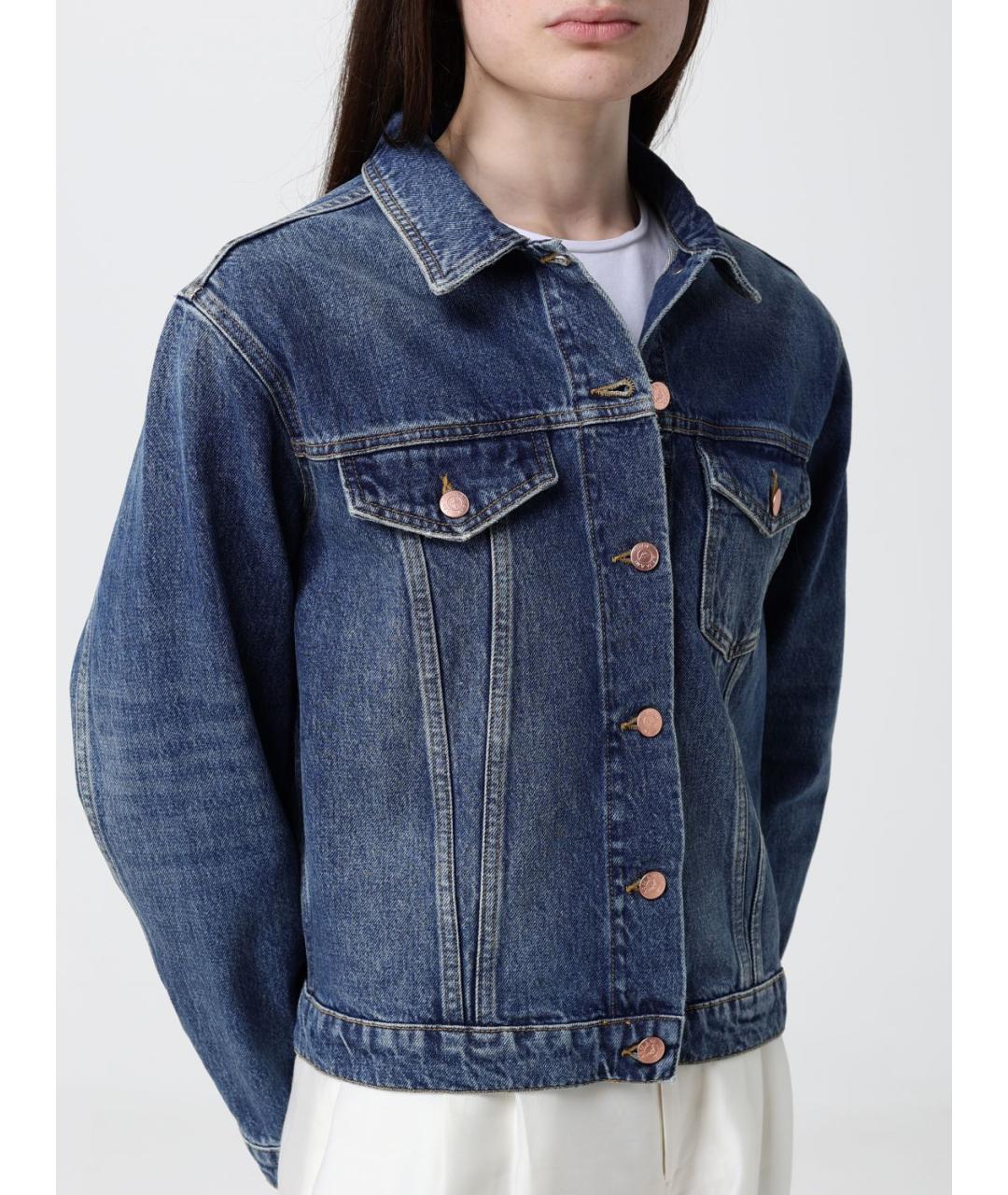 ARMANI JEANS Синяя хлопковая куртка, фото 4