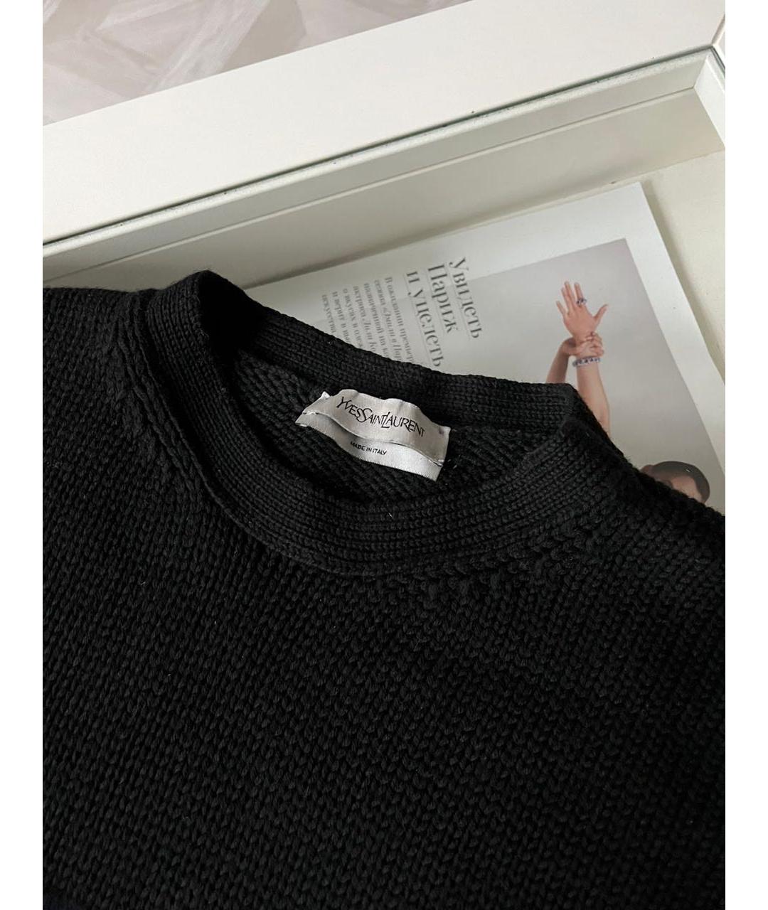 SAINT LAURENT Черный джемпер / свитер, фото 3
