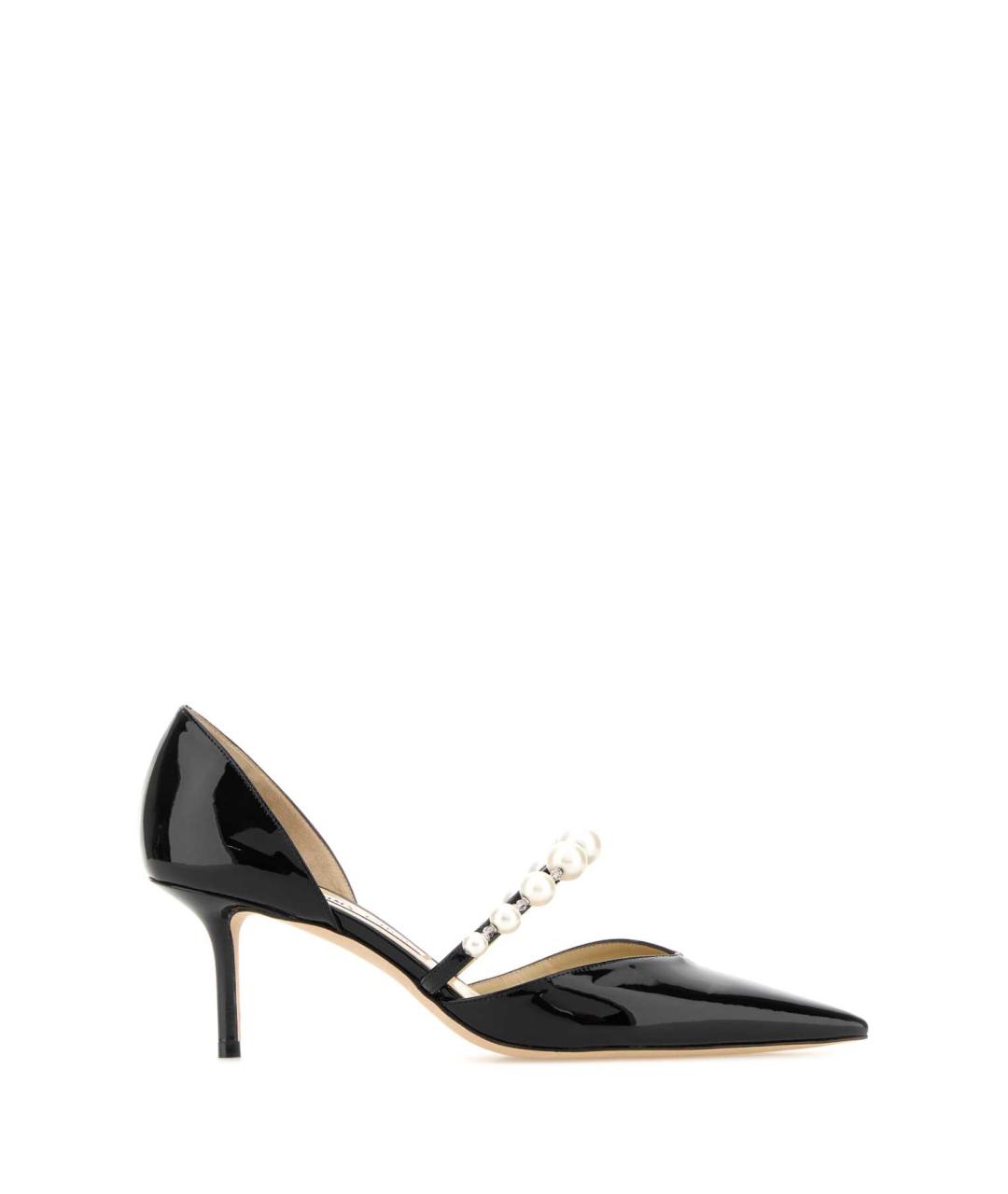 JIMMY CHOO Черные кожаные туфли, фото 1