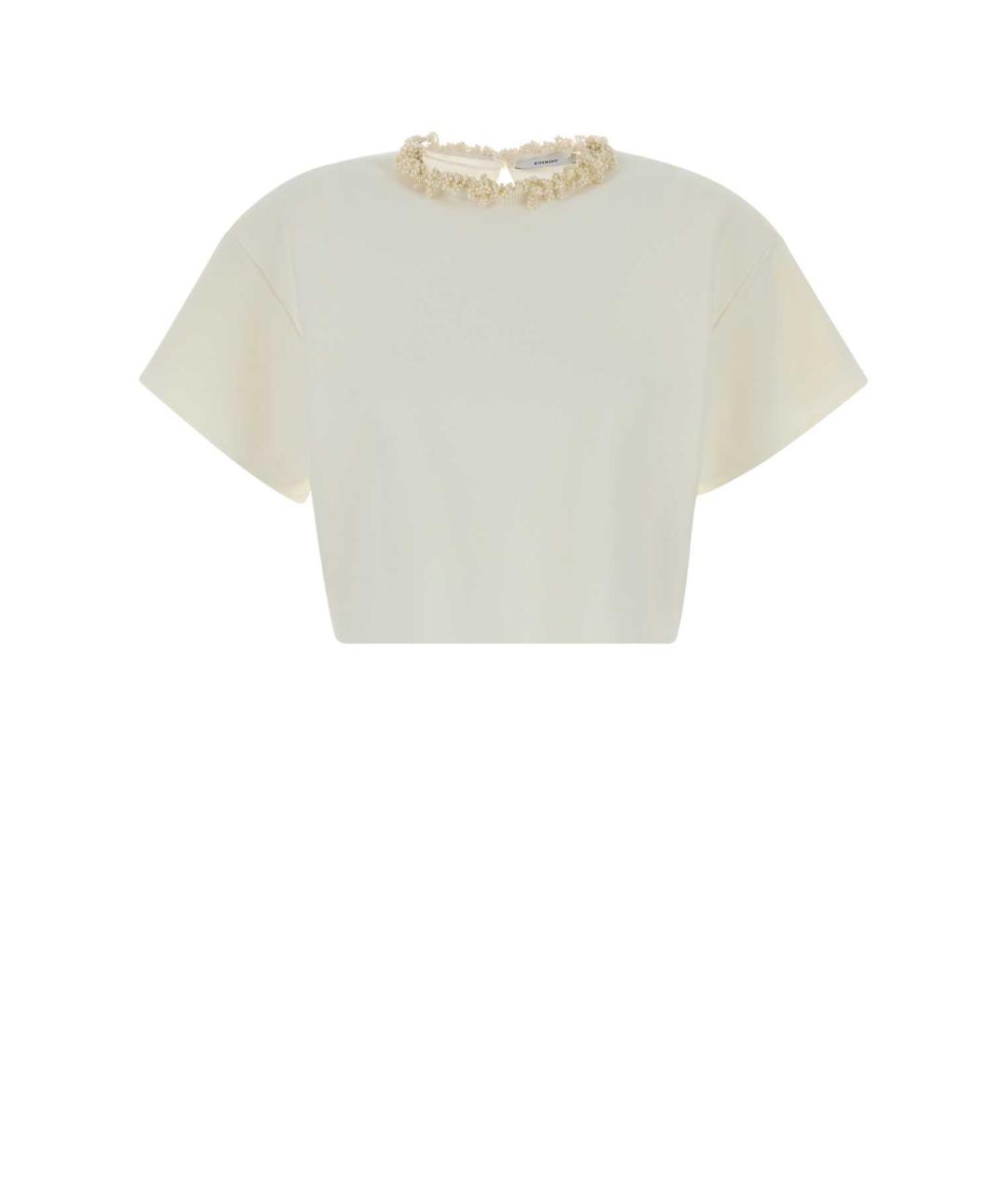 GIVENCHY Белая вискозная футболка, фото 3