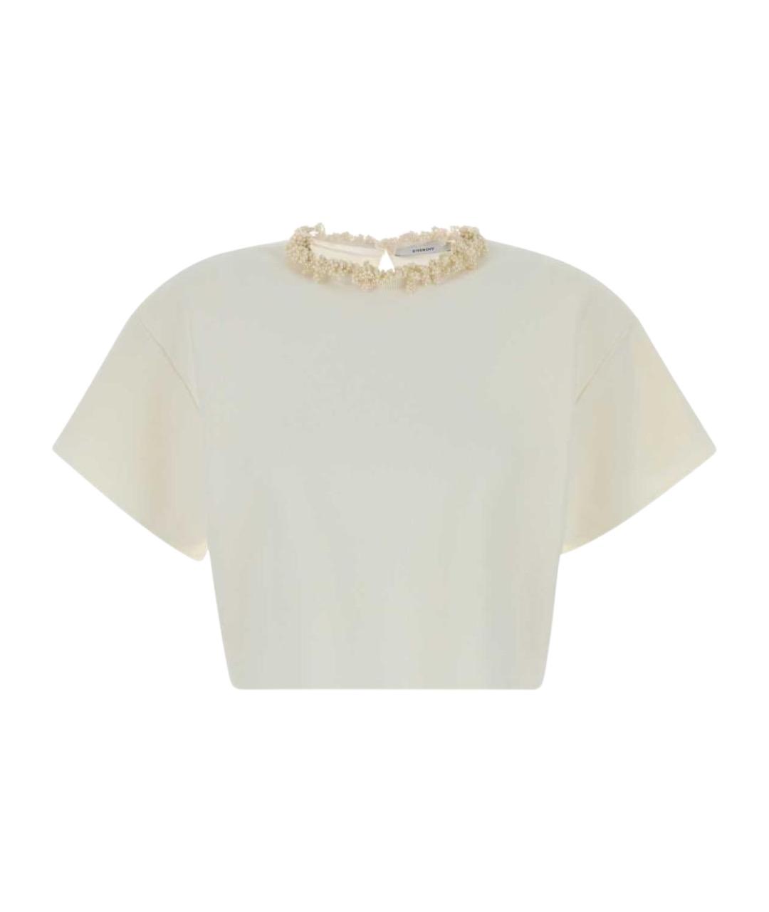 GIVENCHY Белая вискозная футболка, фото 1