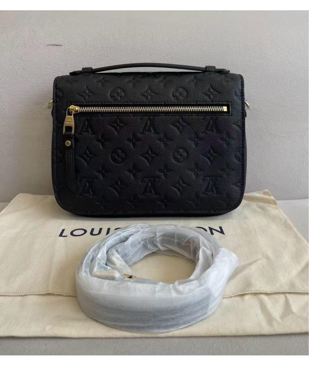 LOUIS VUITTON Черная замшевая сумка через плечо, фото 2