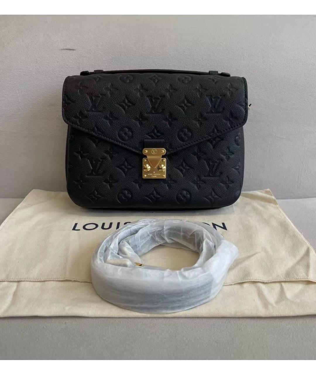 LOUIS VUITTON Черная замшевая сумка через плечо, фото 7