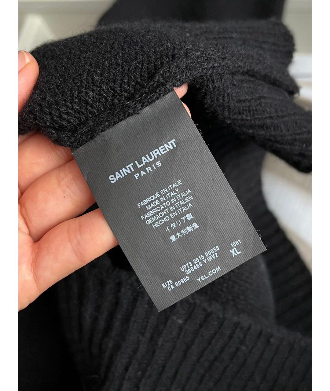 SAINT LAURENT Черный джемпер / свитер, фото 4
