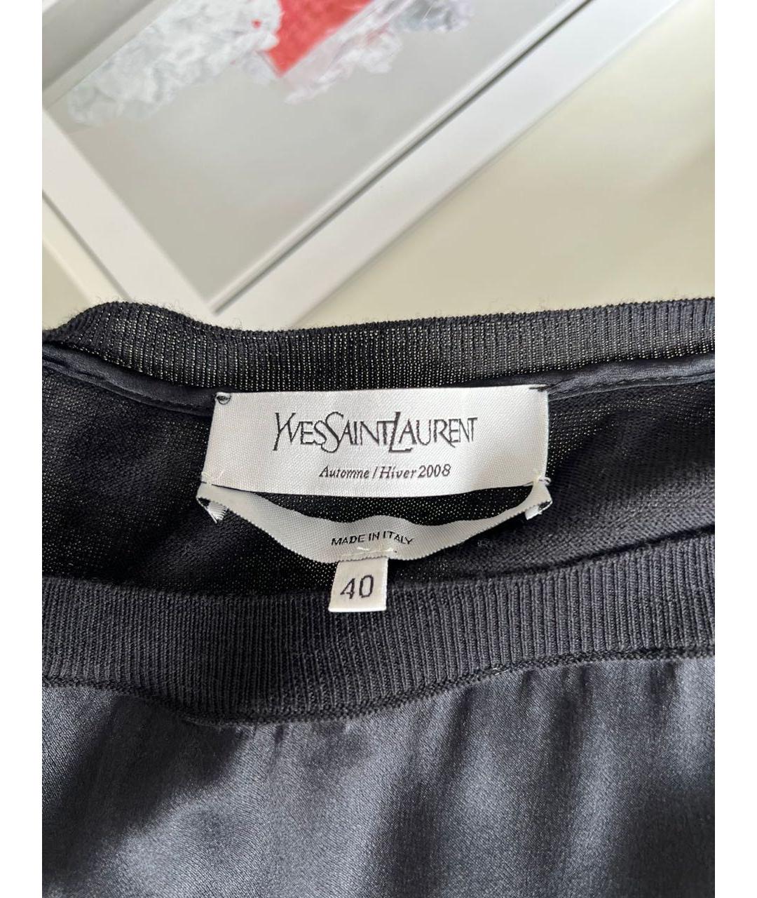 SAINT LAURENT Черное платье, фото 3