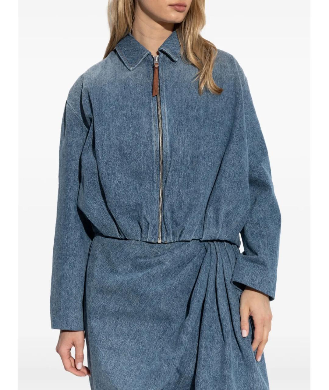 LOEWE Синяя хлопковая куртка, фото 3