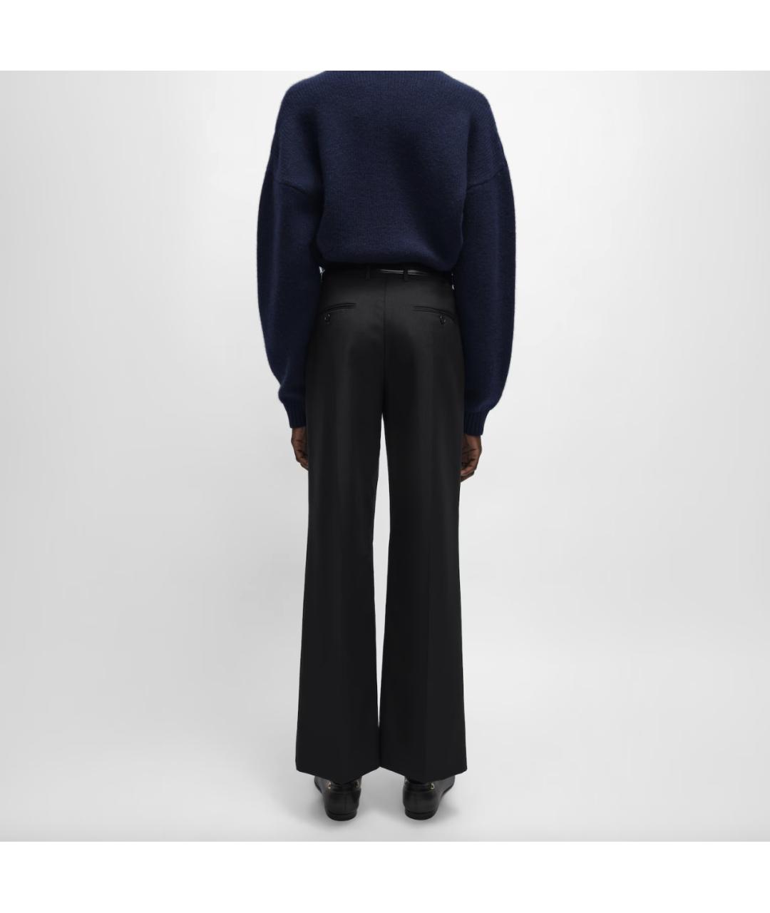 CELINE Черные шерстяные классические брюки, фото 1