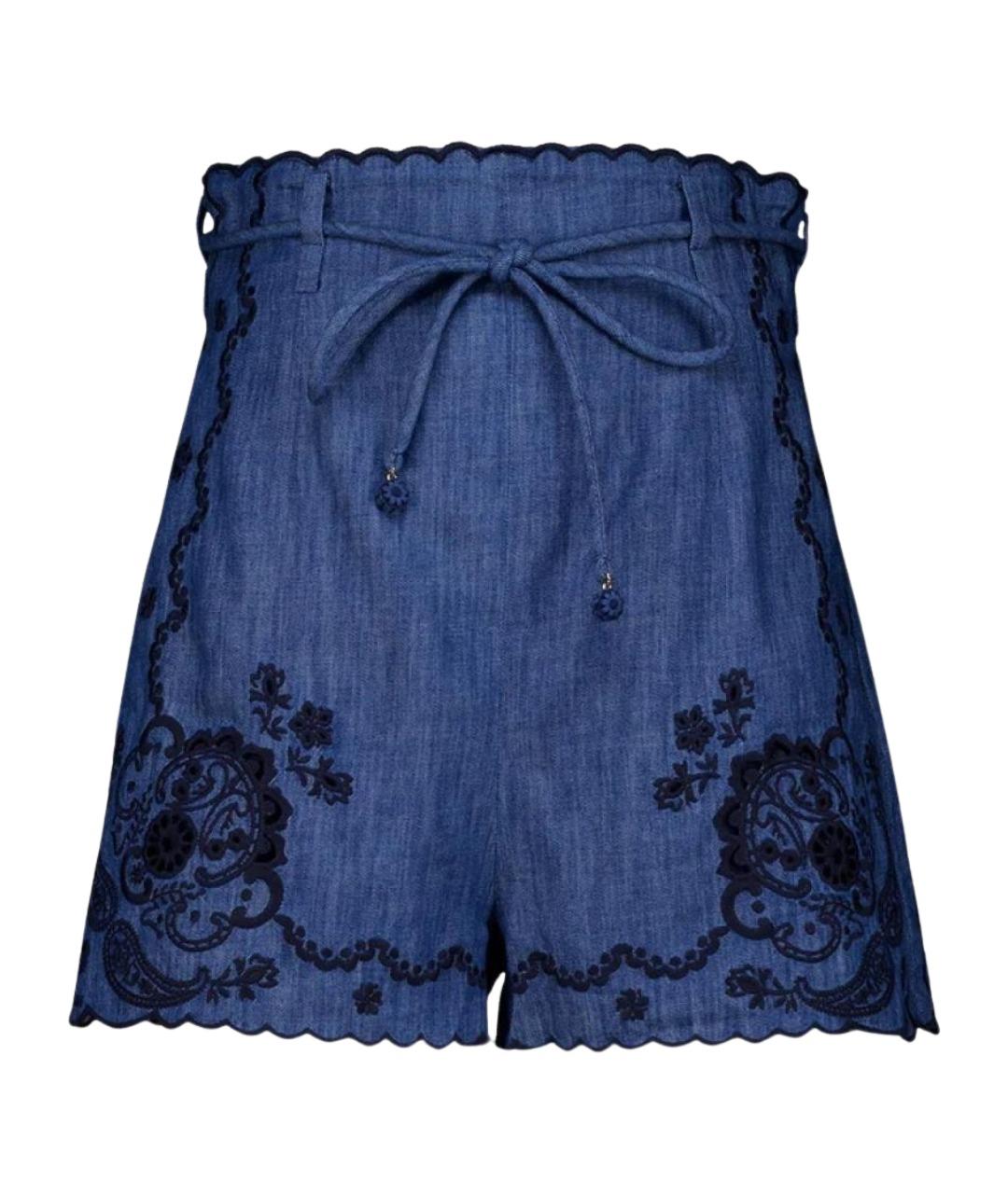 ZIMMERMANN Синие шорты, фото 1