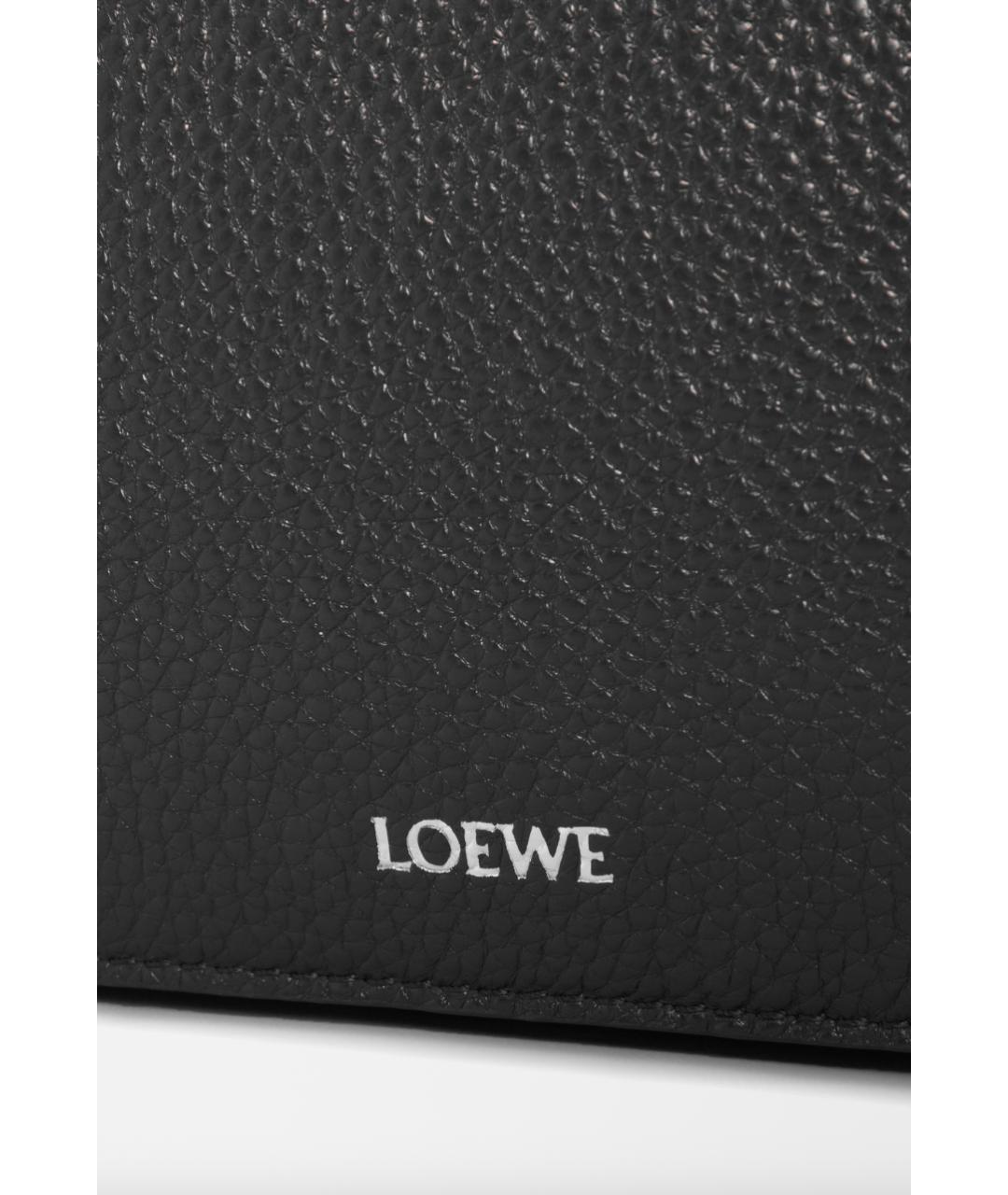 LOEWE Черная кожаная сумка на плечо, фото 4