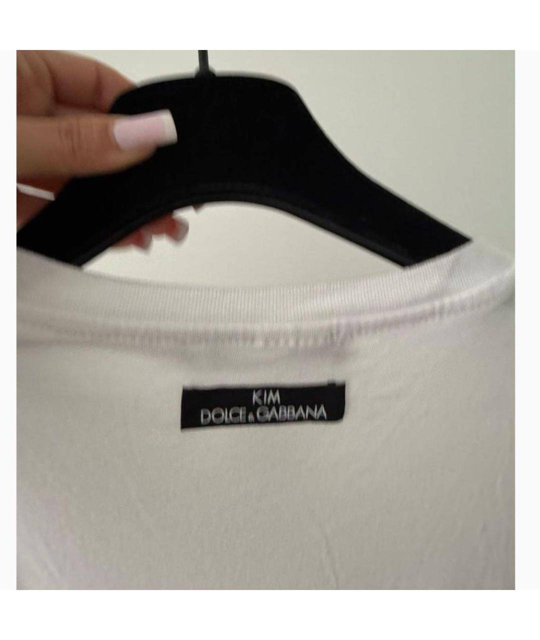 DOLCE&GABBANA Белая футболка, фото 4