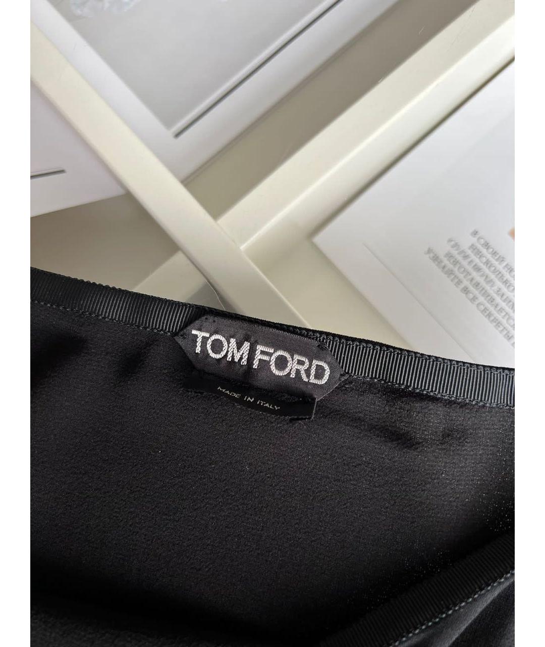 TOM FORD Черная юбка миди, фото 3