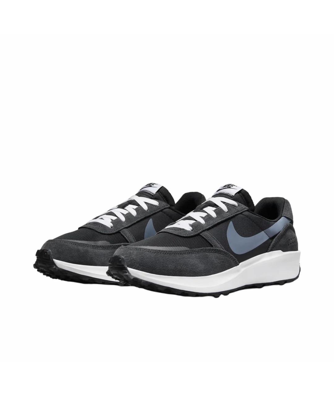 NIKE Антрацитовые замшевые низкие кроссовки / кеды, фото 2