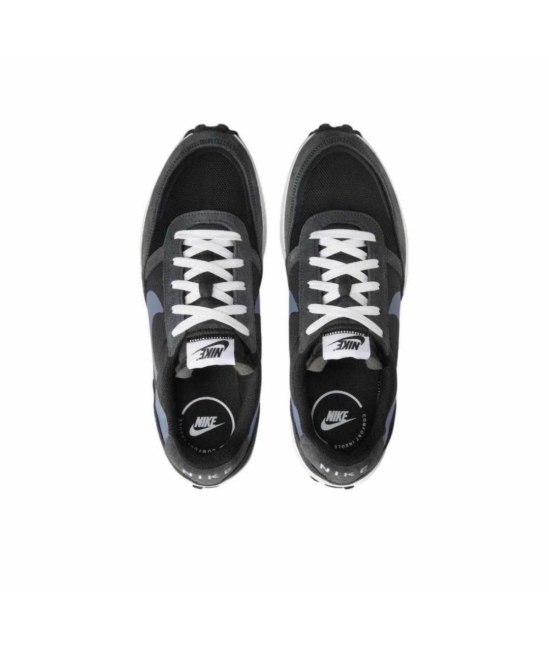 NIKE Антрацитовые замшевые низкие кроссовки / кеды, фото 3