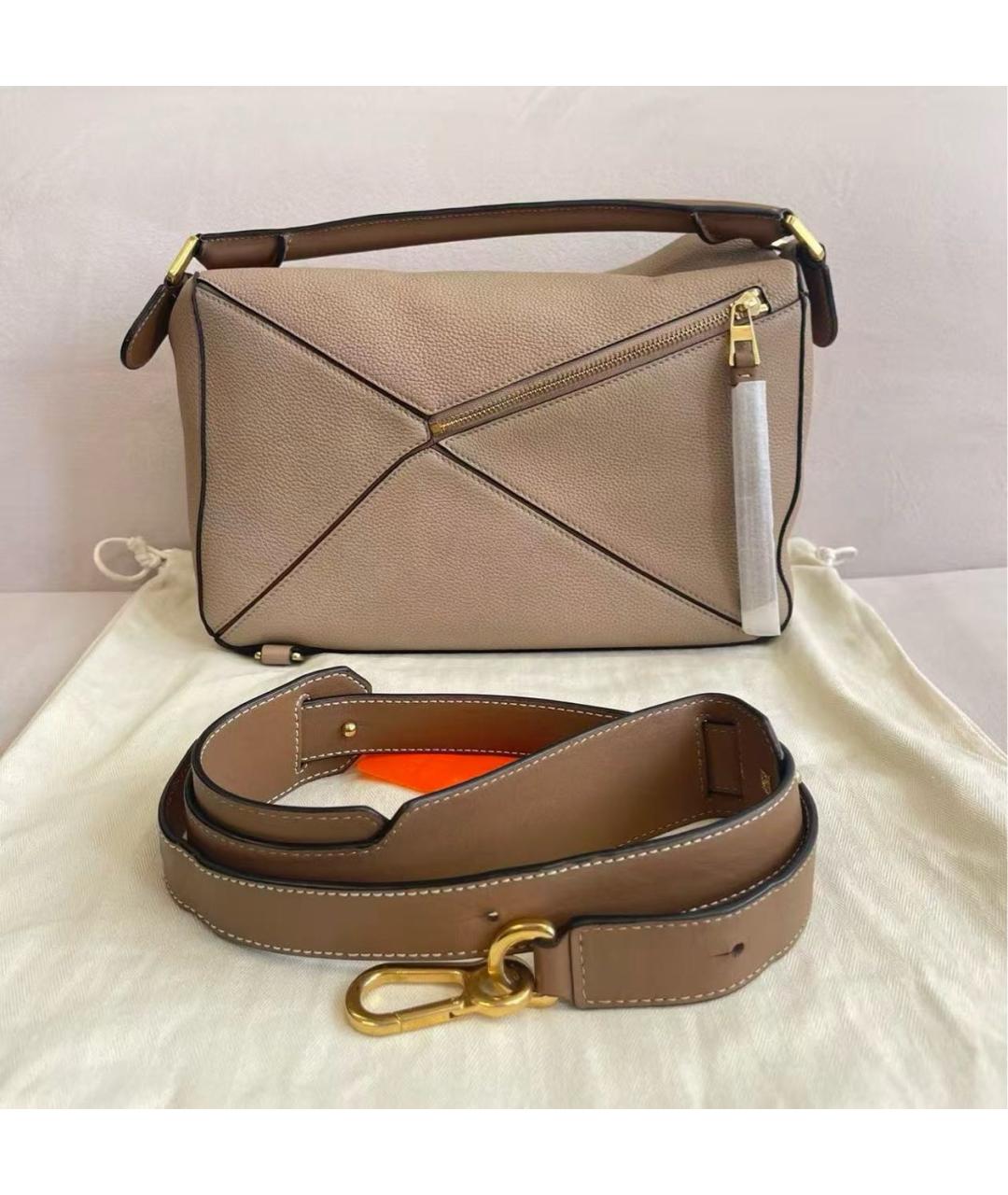 LOEWE Салатовая замшевая сумка через плечо, фото 2