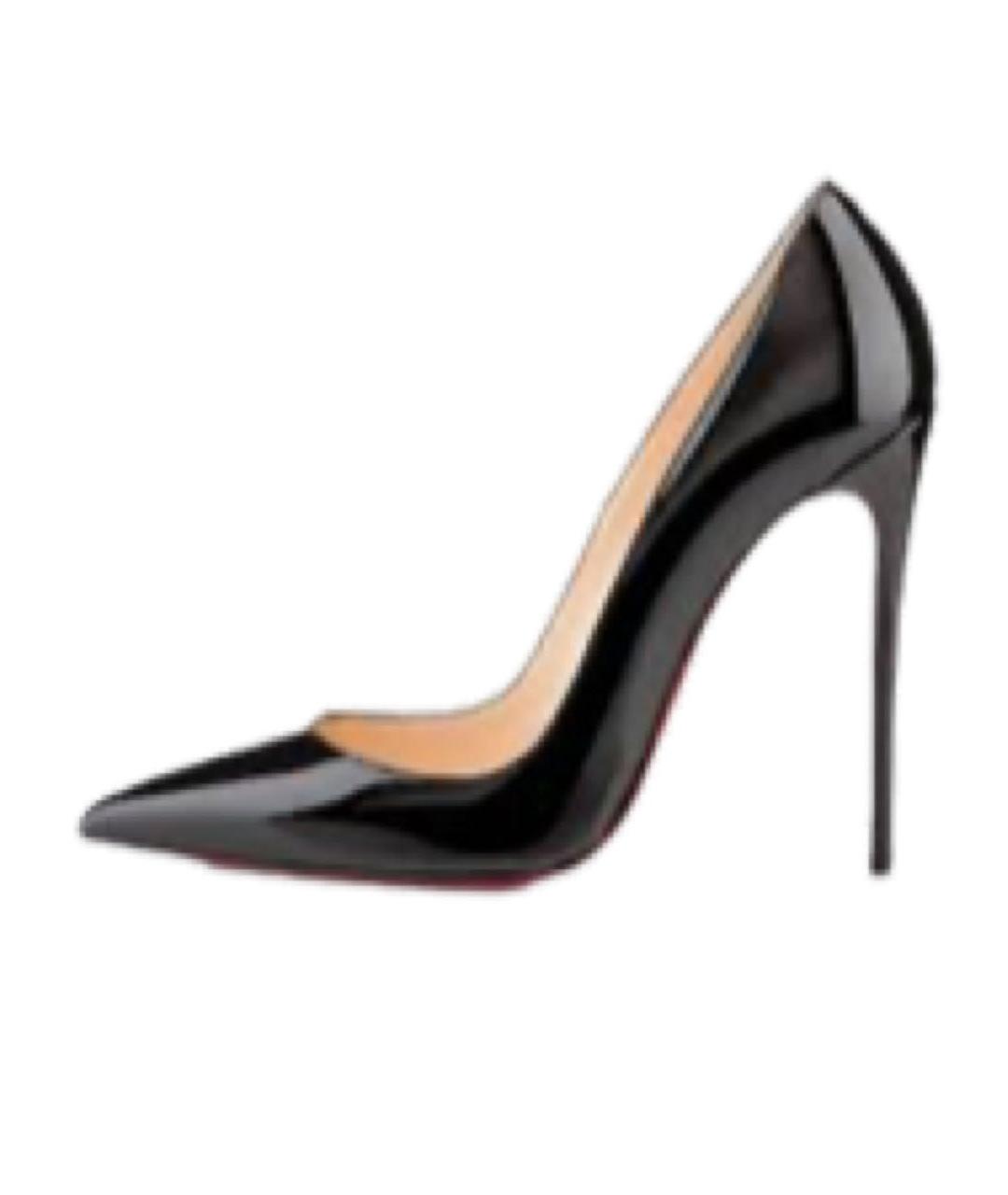 CHRISTIAN LOUBOUTIN Черные кожаные туфли, фото 8