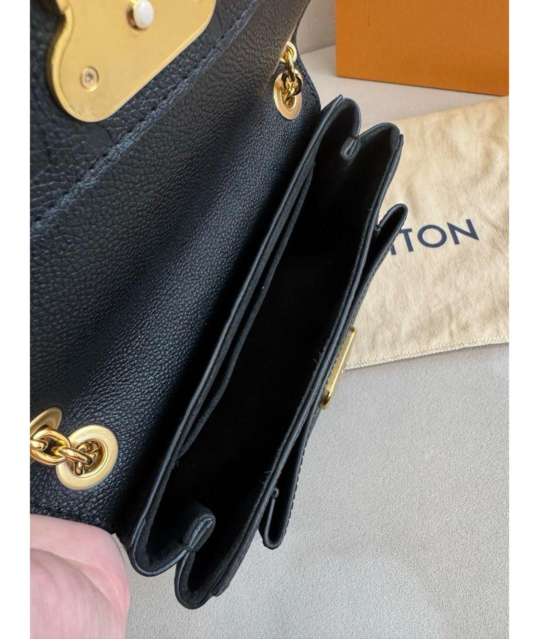 LOUIS VUITTON Черная замшевая сумка через плечо, фото 6
