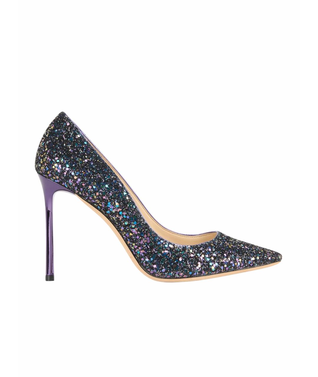 JIMMY CHOO Фиолетовые кожаные туфли, фото 1