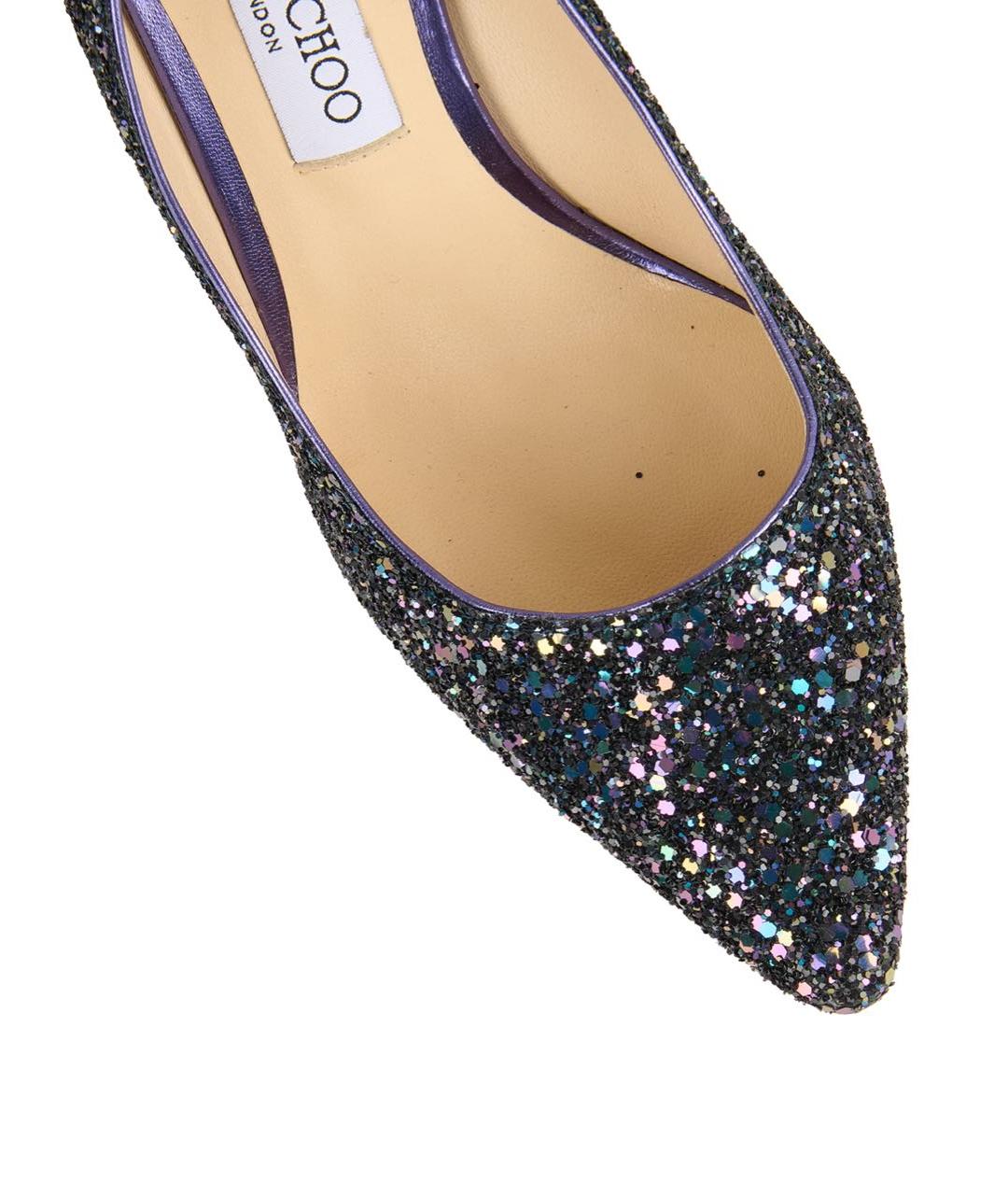 JIMMY CHOO Фиолетовые кожаные туфли, фото 4