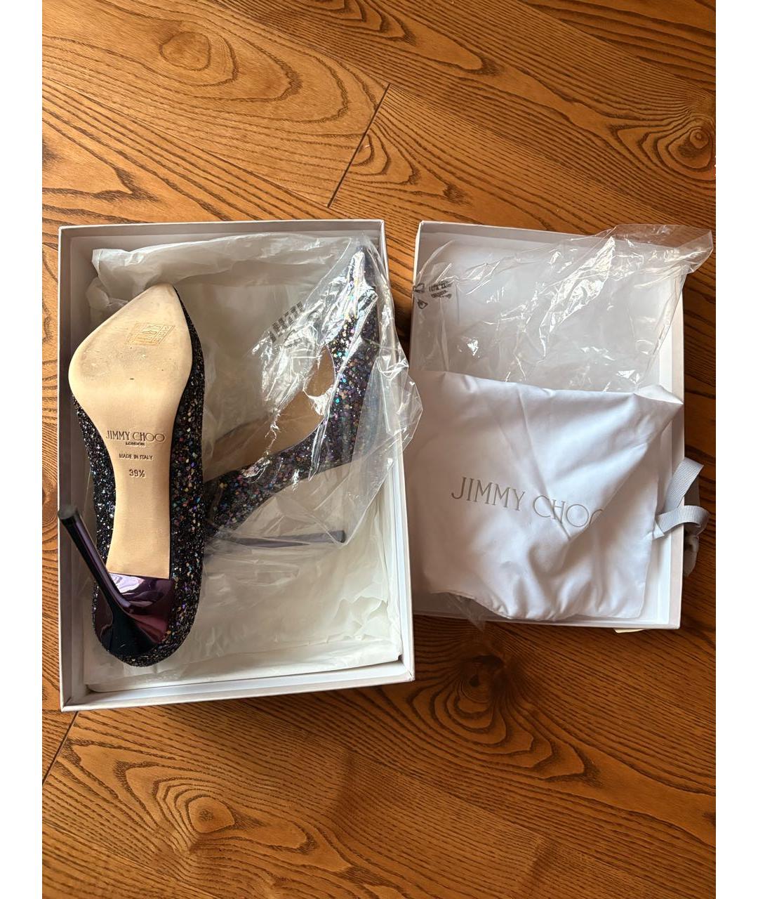 JIMMY CHOO Фиолетовые кожаные туфли, фото 5