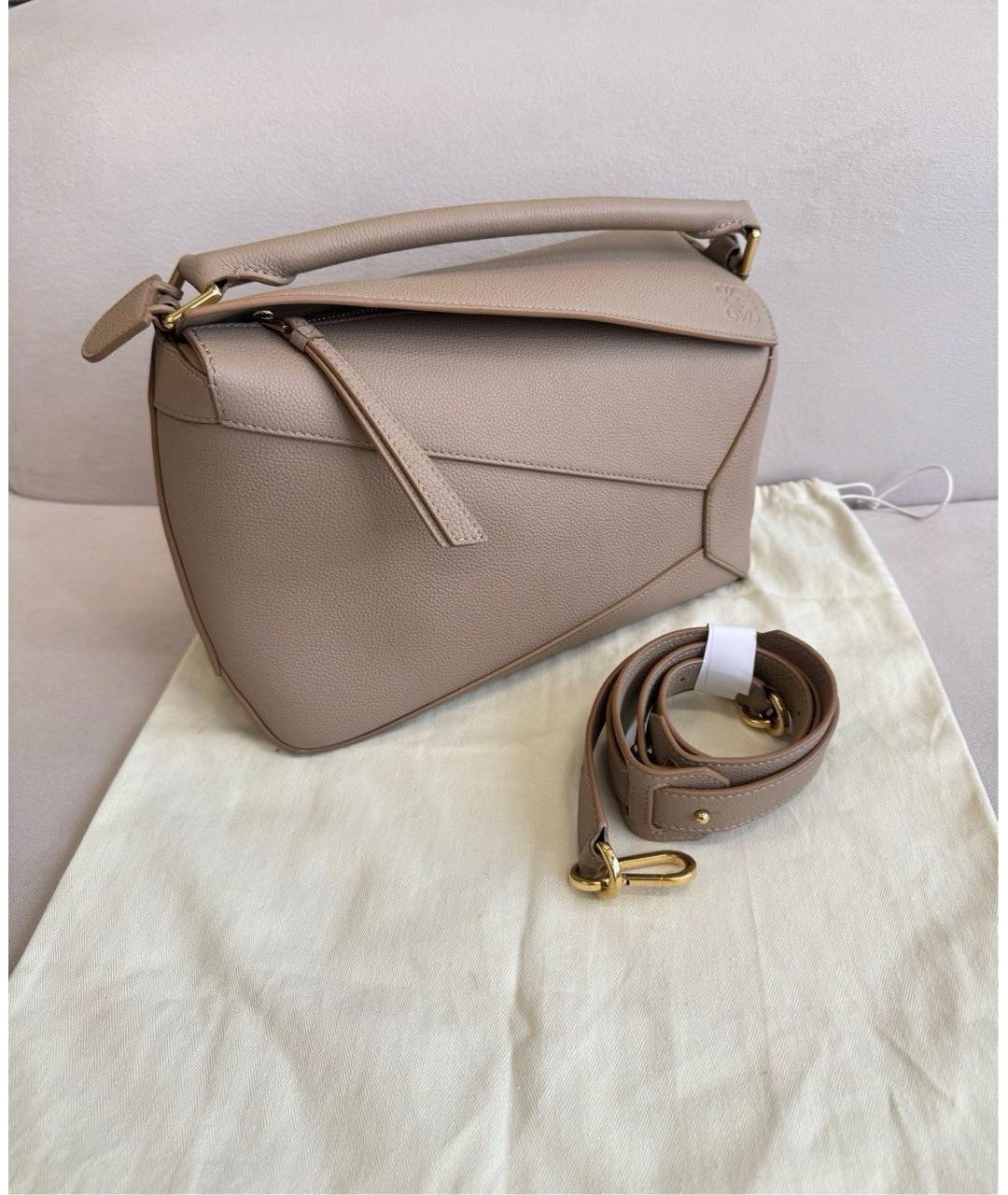 LOEWE Салатовая замшевая сумка через плечо, фото 3