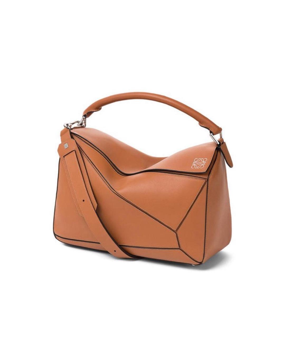 LOEWE Коричневая замшевая сумка через плечо, фото 1
