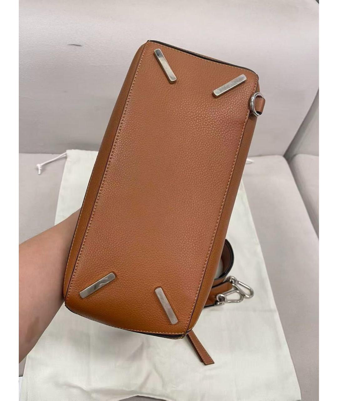 LOEWE Коричневая замшевая сумка через плечо, фото 4