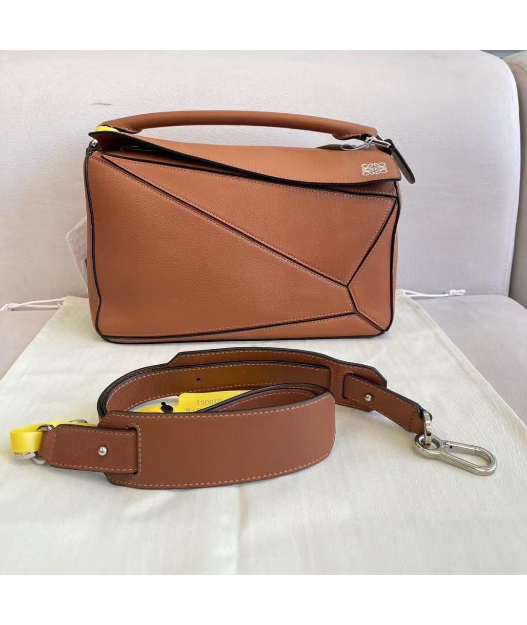 LOEWE Коричневая замшевая сумка через плечо, фото 2