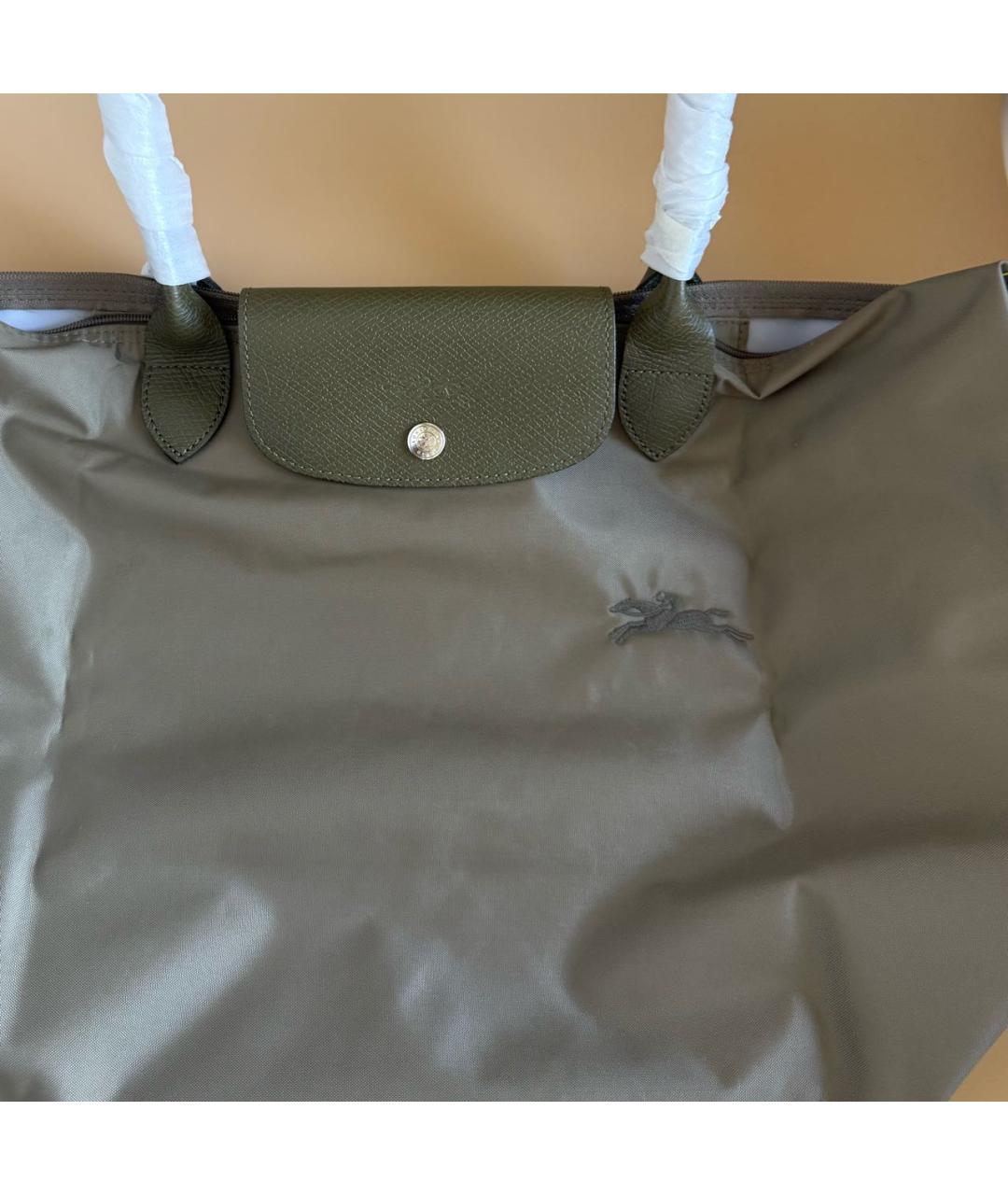 LONGCHAMP Хаки сумка тоут, фото 7