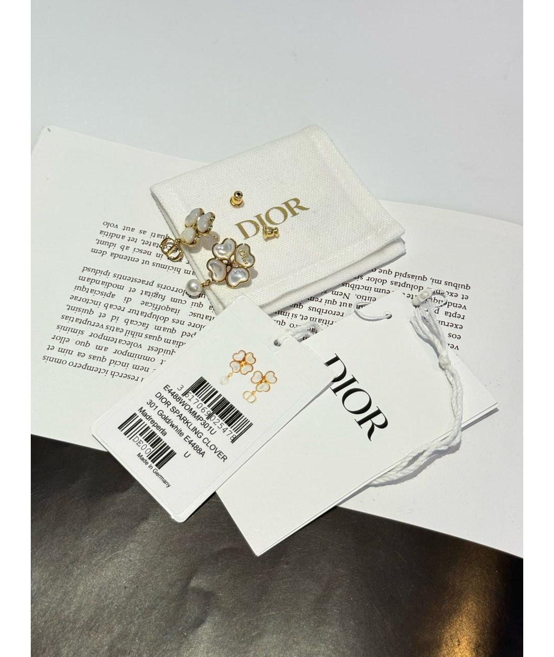 CHRISTIAN DIOR Золотые серьги, фото 4