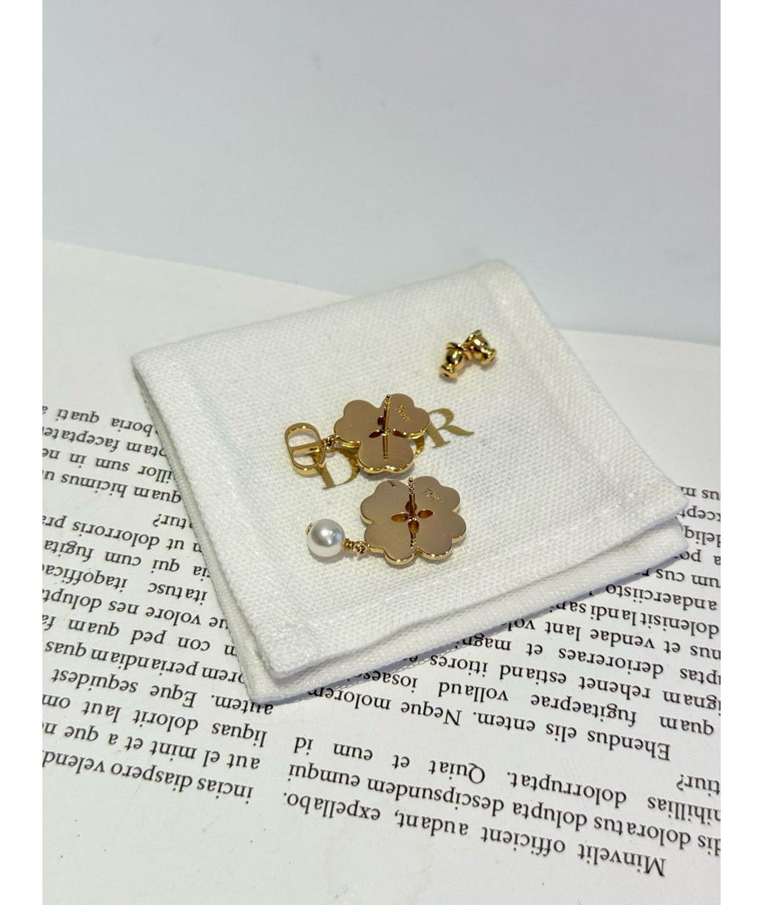 CHRISTIAN DIOR Золотые серьги, фото 3