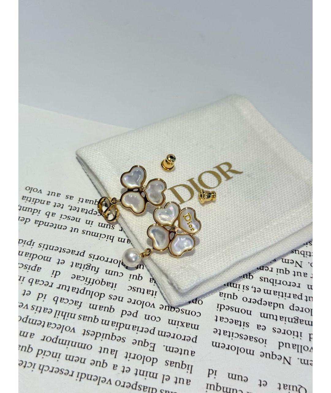 CHRISTIAN DIOR Золотые серьги, фото 2