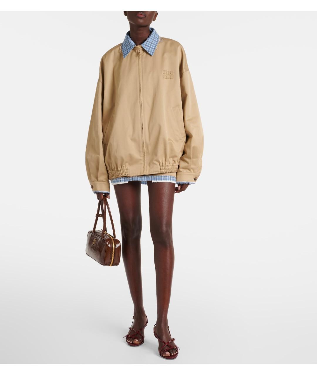 MIU MIU Бордовые босоножки из лакированной кожи, фото 5