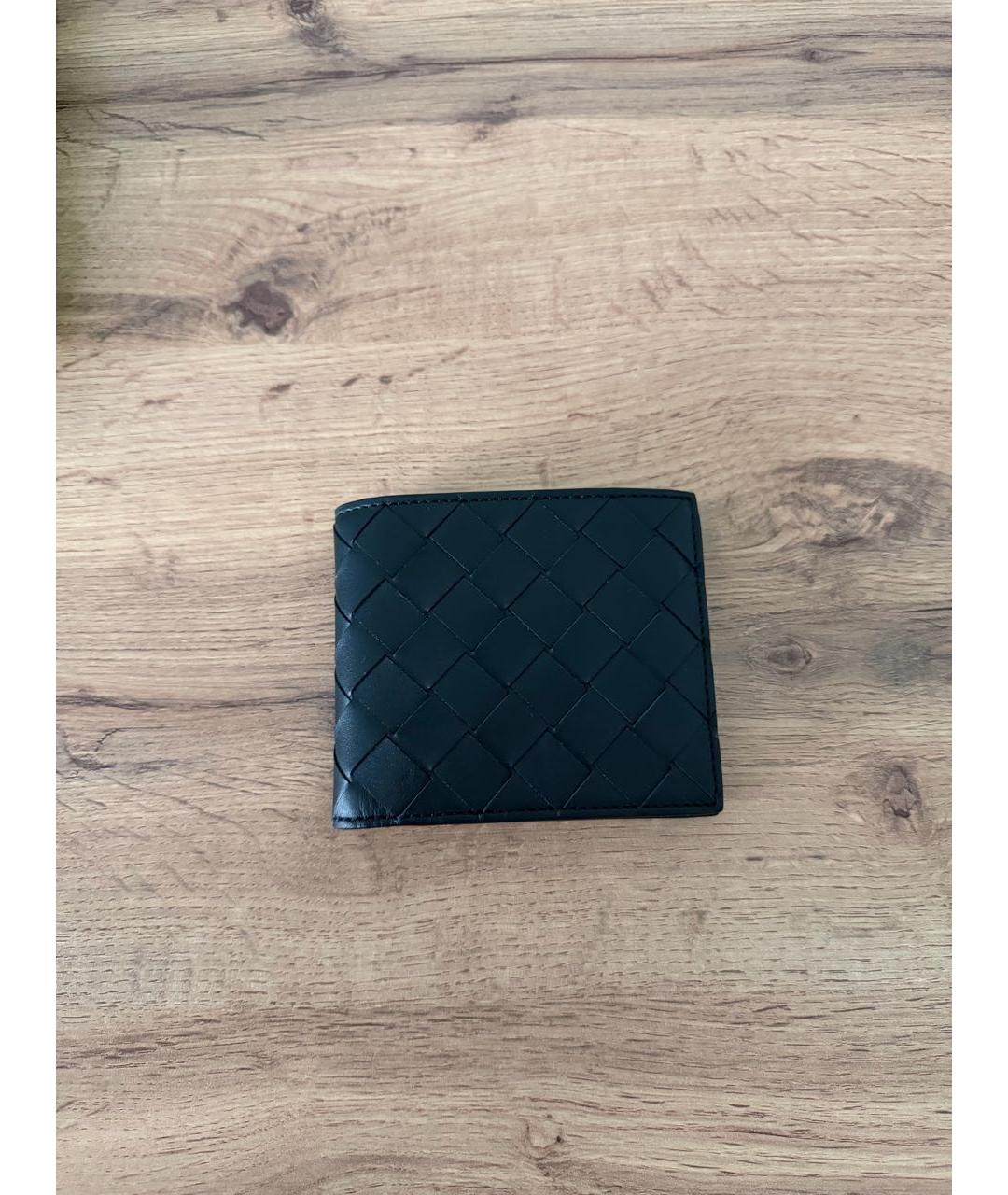BOTTEGA VENETA Черный кожаный кошелек, фото 2