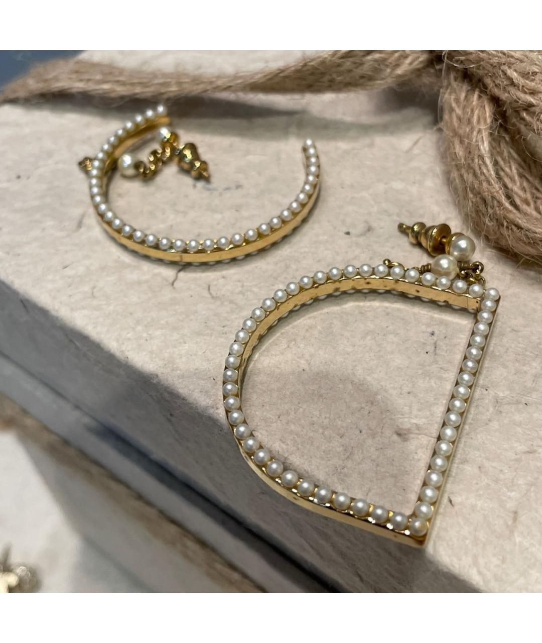 CHRISTIAN DIOR Золотые серьги, фото 5