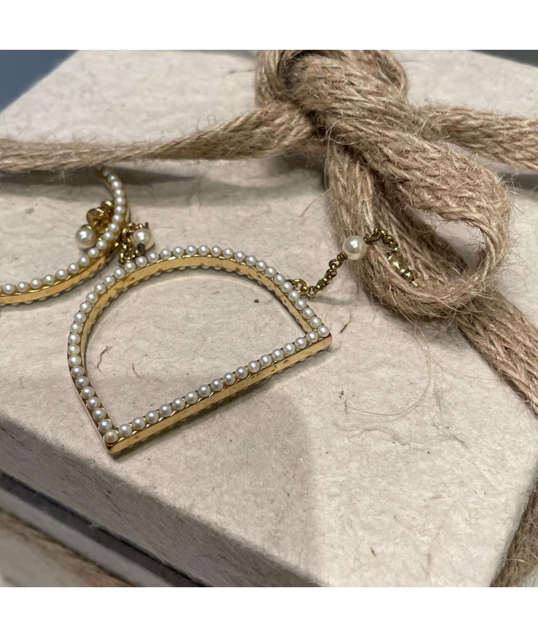 CHRISTIAN DIOR Золотые серьги, фото 8