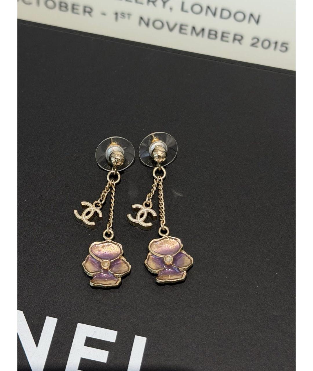 CHANEL Золотые серьги, фото 9