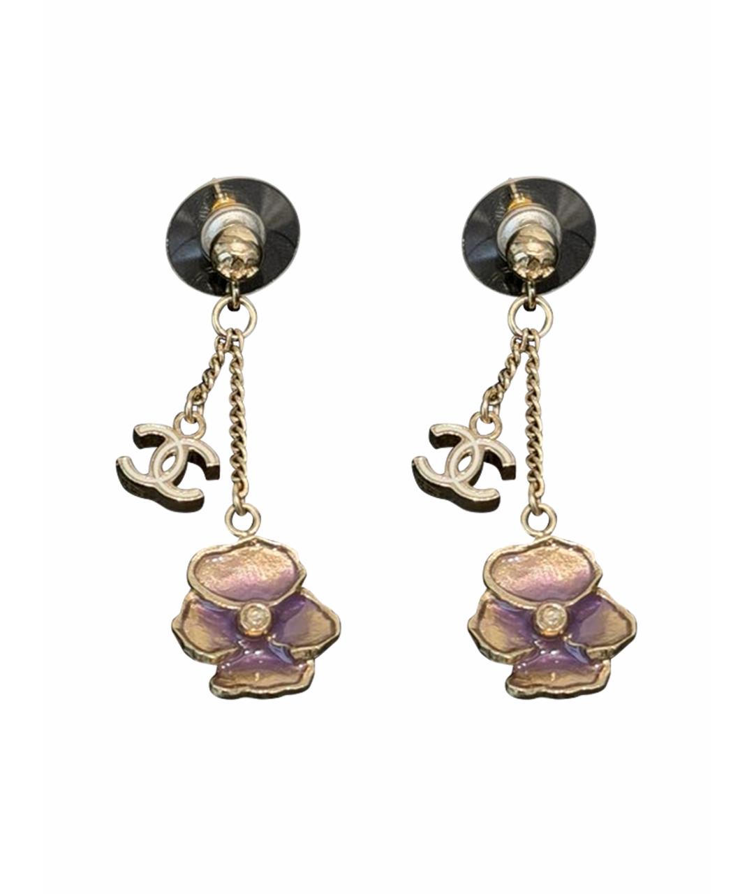 CHANEL Золотые серьги, фото 1