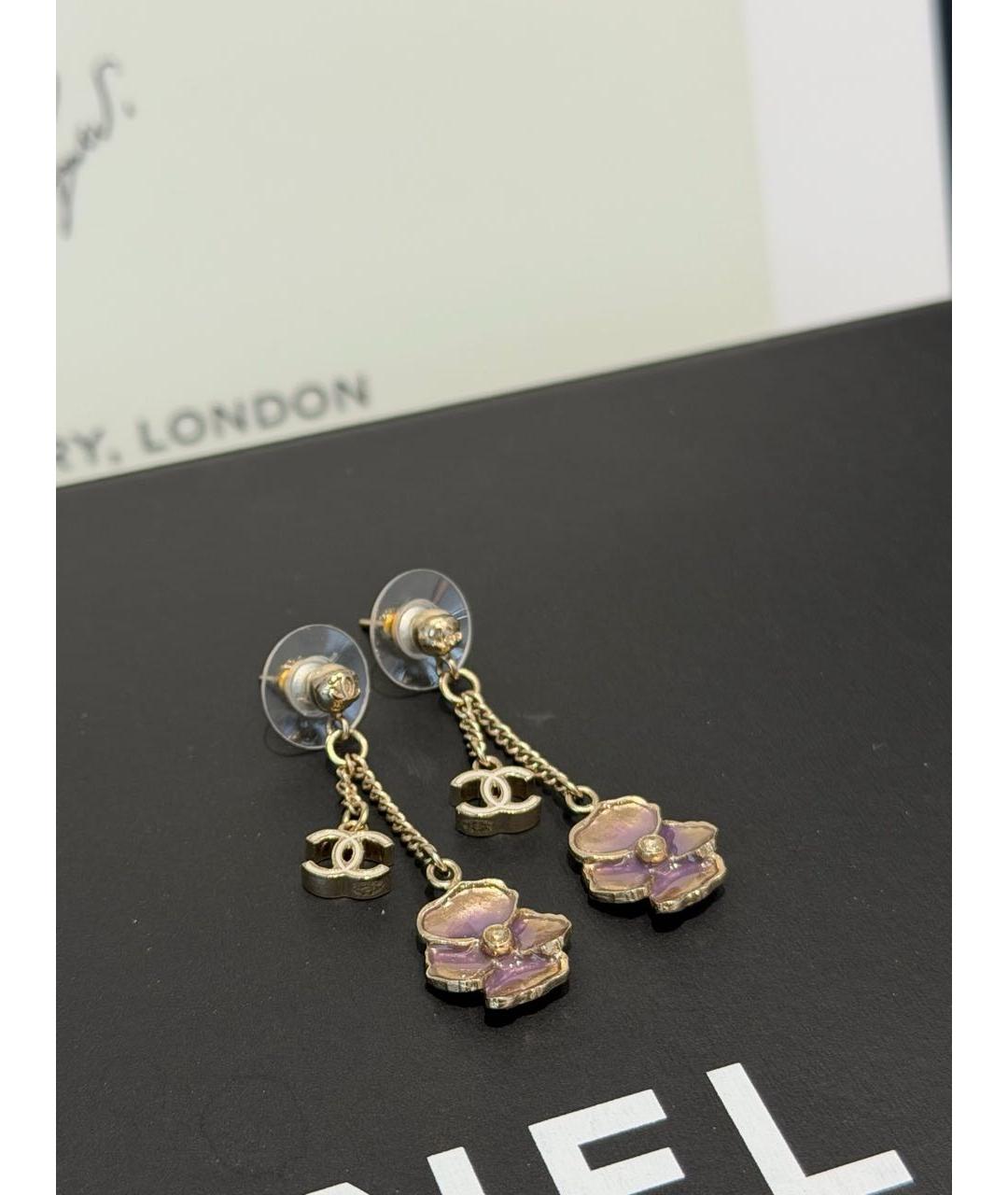 CHANEL Золотые серьги, фото 2