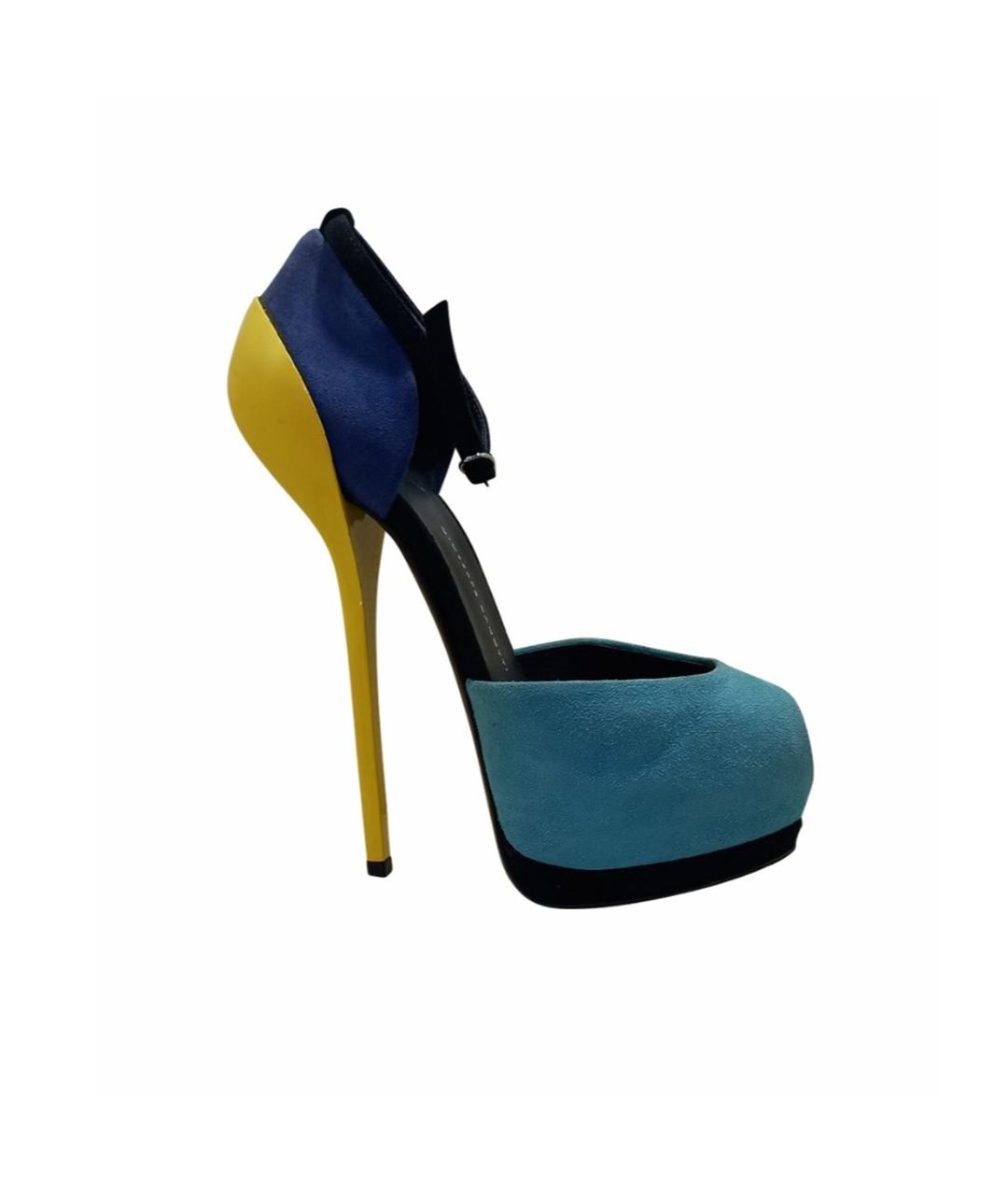 GIUSEPPE ZANOTTI DESIGN Мульти замшевые туфли, фото 8
